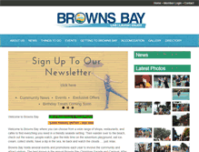 Tablet Screenshot of brownsbay.org.nz